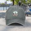Paris Eiffel Tower Baseball Cap Unisex Lightweight Hook Loop Closure Washed Casual Hat For Beach Fishing Camping Travel