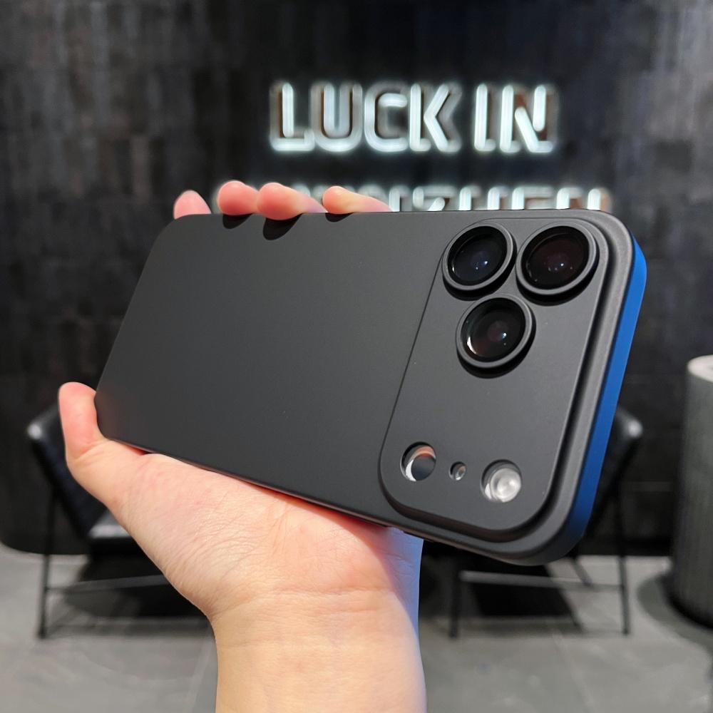 Luxury Plating Color Ultra Thin Matte PC Case for iPhone 17 Air 16 15 14 13 12 11 Pro Max Glass Camera Protecti Shockproof Cover