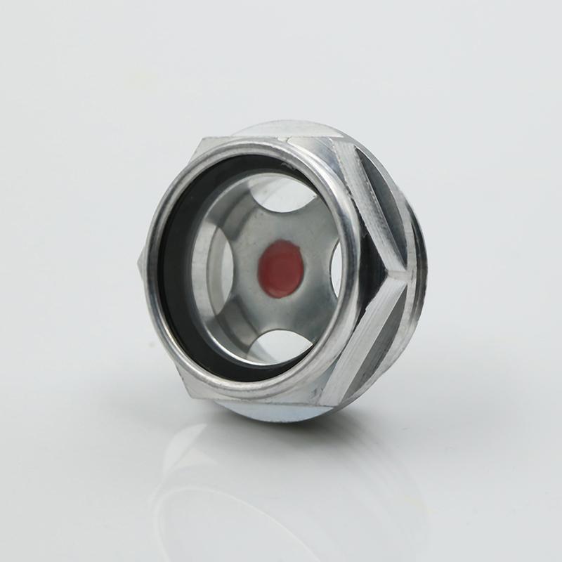 1 шт. 16-48 мм наружная резьба металлический воздушный компрессор смотровое стекло уровня масла