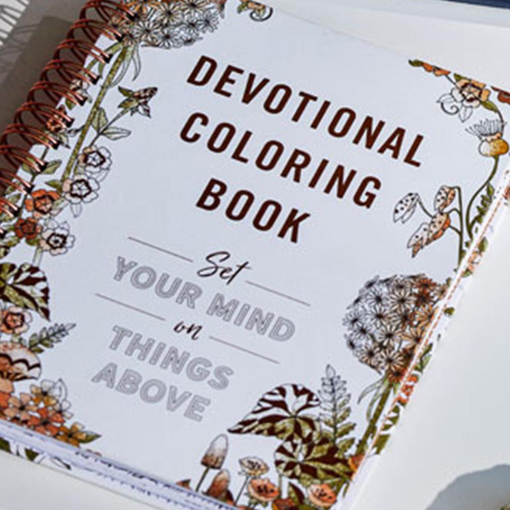 Цветочная раскраска для взрослых на основе веры Гладкая текстура бумаги Вдохновляющая книга Библейская раскраска для женщин Цветочный арт