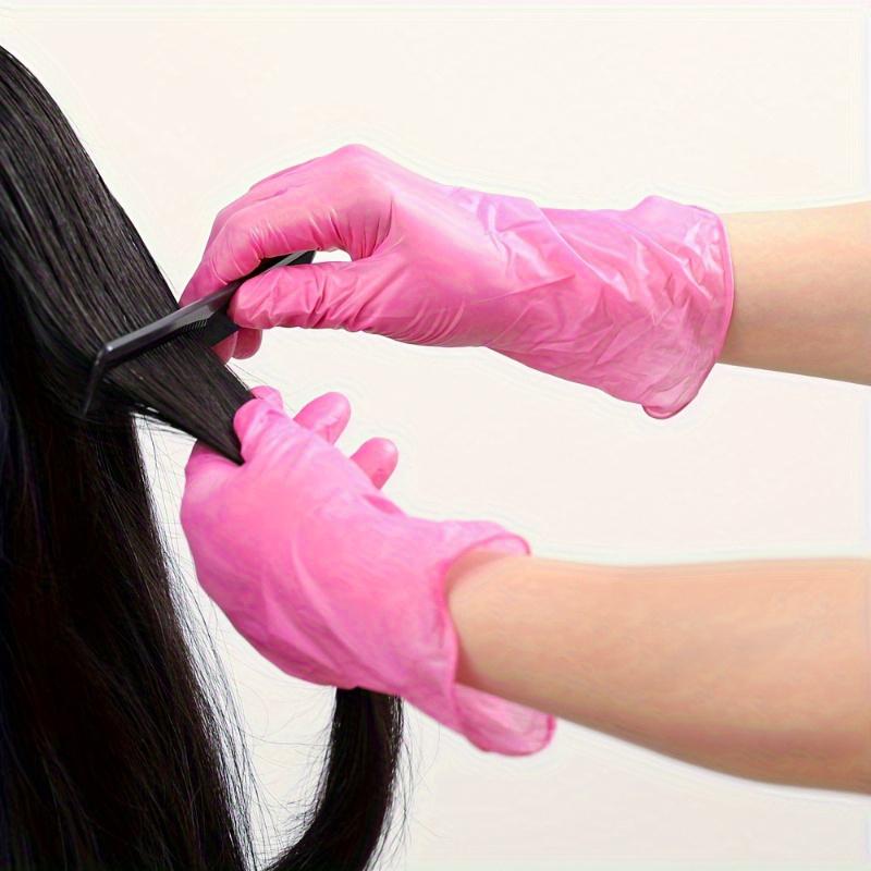 XS/S/M/L Розовые нитриловые перчатки Одноразовые хозяйственные перчатки Эластичные Латексные Водонепроницаемые Прочные Многофункциональный инструмент для уборки