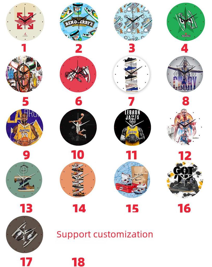 3D маленькие настенные часы в виде обуви - креативный подвесной декор для дома