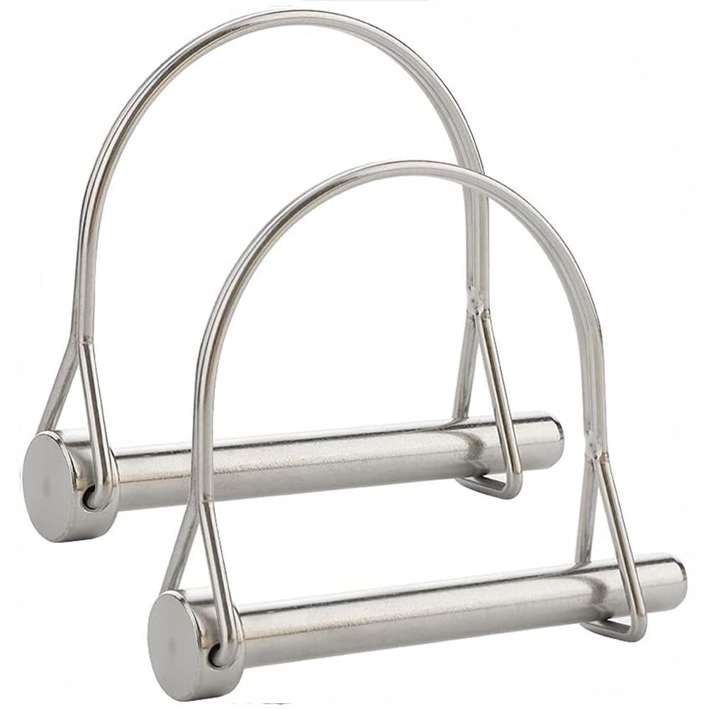 2 шт. D-образный стопорный штифт вала 8 мм x 70 мм, проволочный стопорный штифт, сверхмощная пружинная пряжка, штифт для сельскохозяйственных прицепов