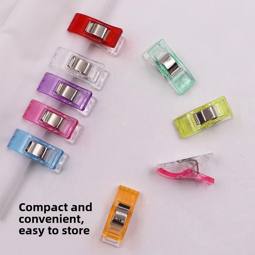30PCS Assorted Colors Sewing Clips Plastic Crocheting Clips Mini Knitting Clips Crafting Tools
