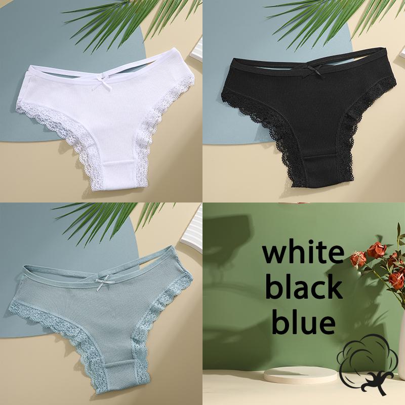 FINETOO 3 шт./компл. хлопковые трусы женские трусики со средней талией сексуальное нижнее белье женское нижнее белье трусики с бантиками удобные женские