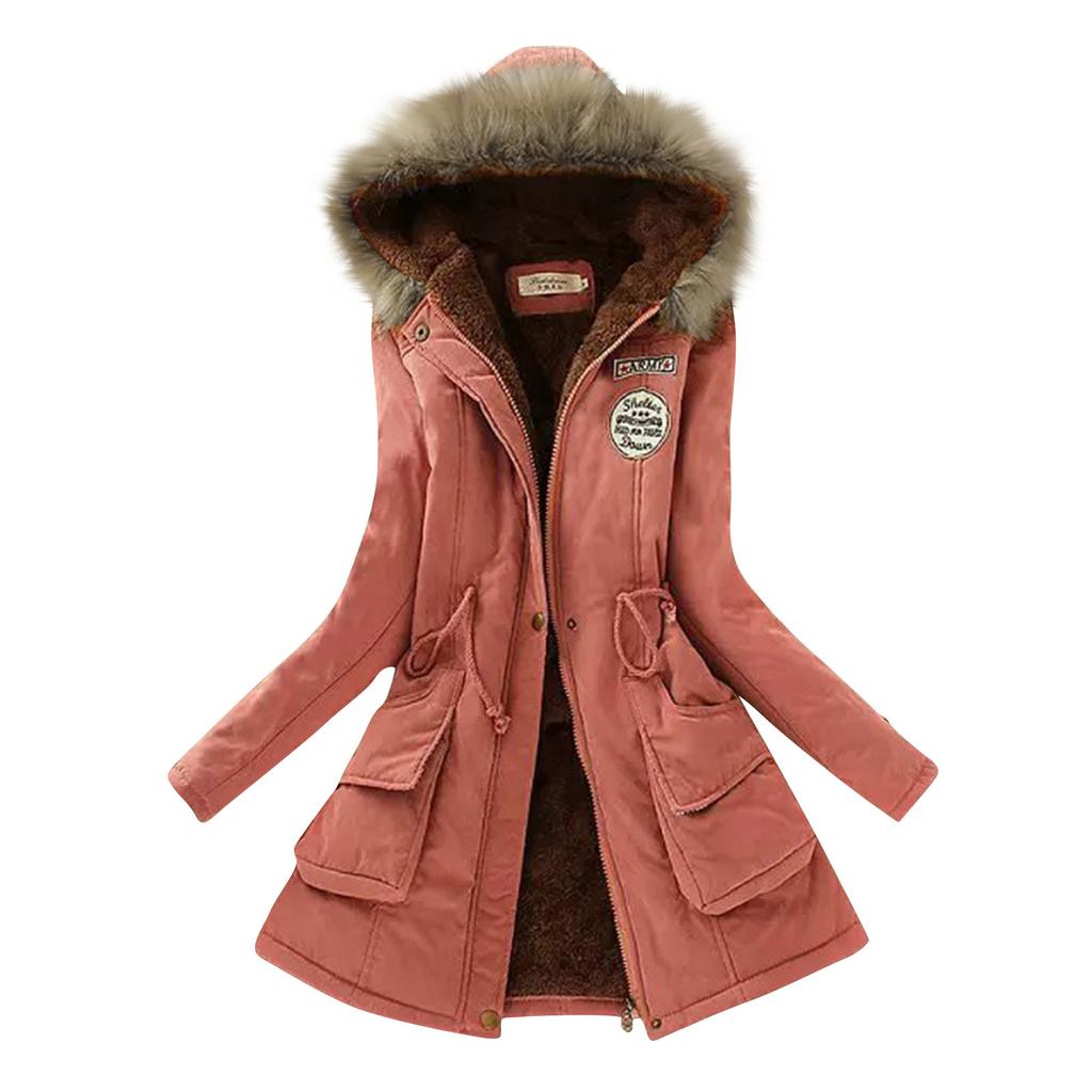 Женская модная однотонная осенне-зимняя хлопковая куртка с капюшоном и шнурком