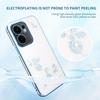 KADEM For Oppo Reno13 F 5G (Reno 13 FS 5G)/4G Case Flower Rhinestone Decor Electroplating TPU Phone Cover