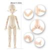 Chubby Elf Doll 30cm 22-Joint White Body Elf Doll for Customization Photography DIY Plastic Articulated Jointed Elf Toy for Collectors & Kids Role