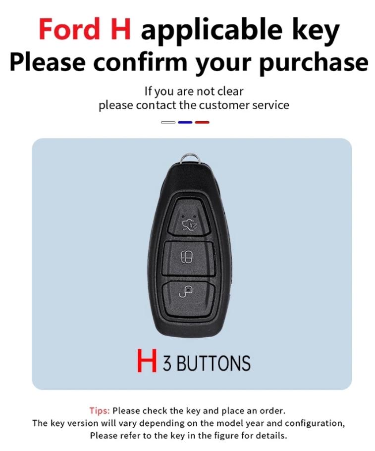 Чехол-оболочка для ключа автомобиля из цинкового сплава для Ford Transit Custom Mondeo Fiesta Kuga ST Line MK3 Focus 3 универсал Ecosport