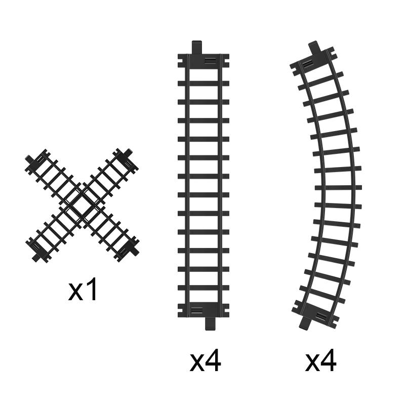 Retro Rail Train Toys Simulation Train Track With Steam Music Light Electric Car Toys Gift For Boys