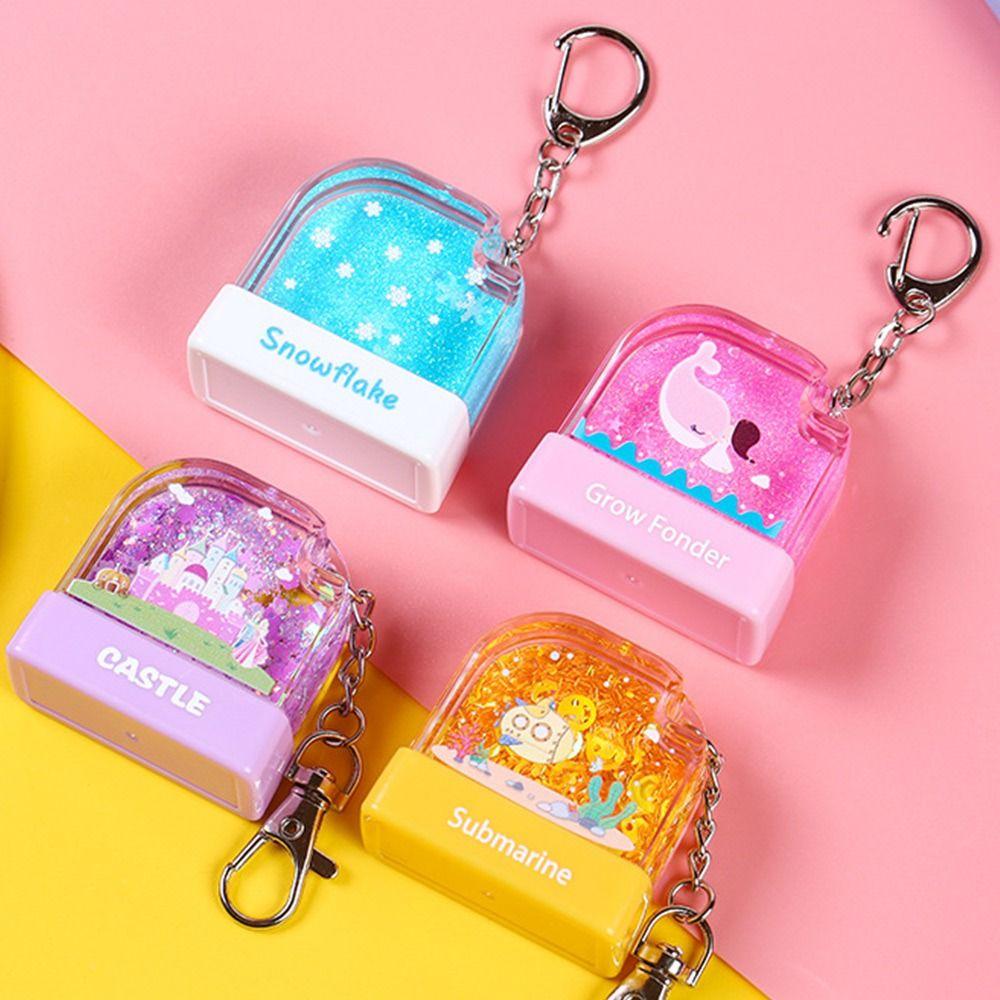 Name Seal with Chain Seal Material Children's Seal Stamp Toy Children's Seal Stamp Kids Name Stamp