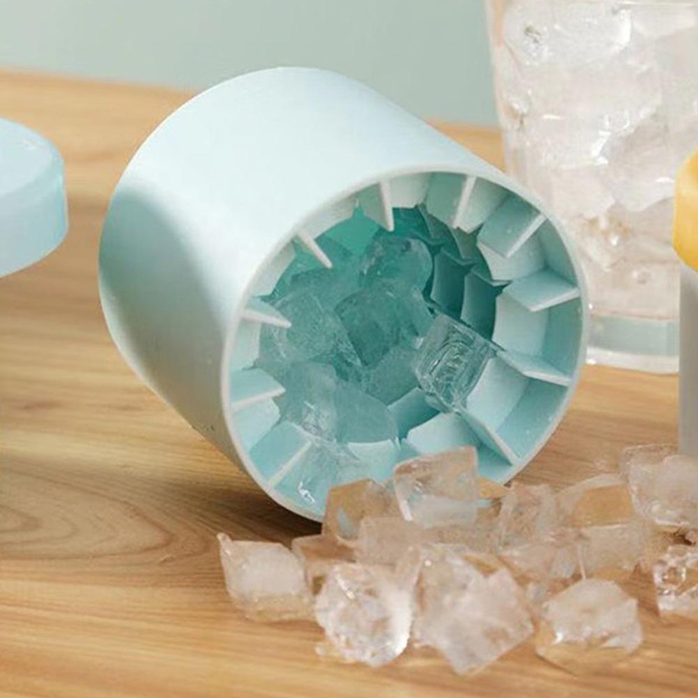 Silicone Ice Cube Trays With Lid Press-Type Design Easy-Release Ice Cup Home