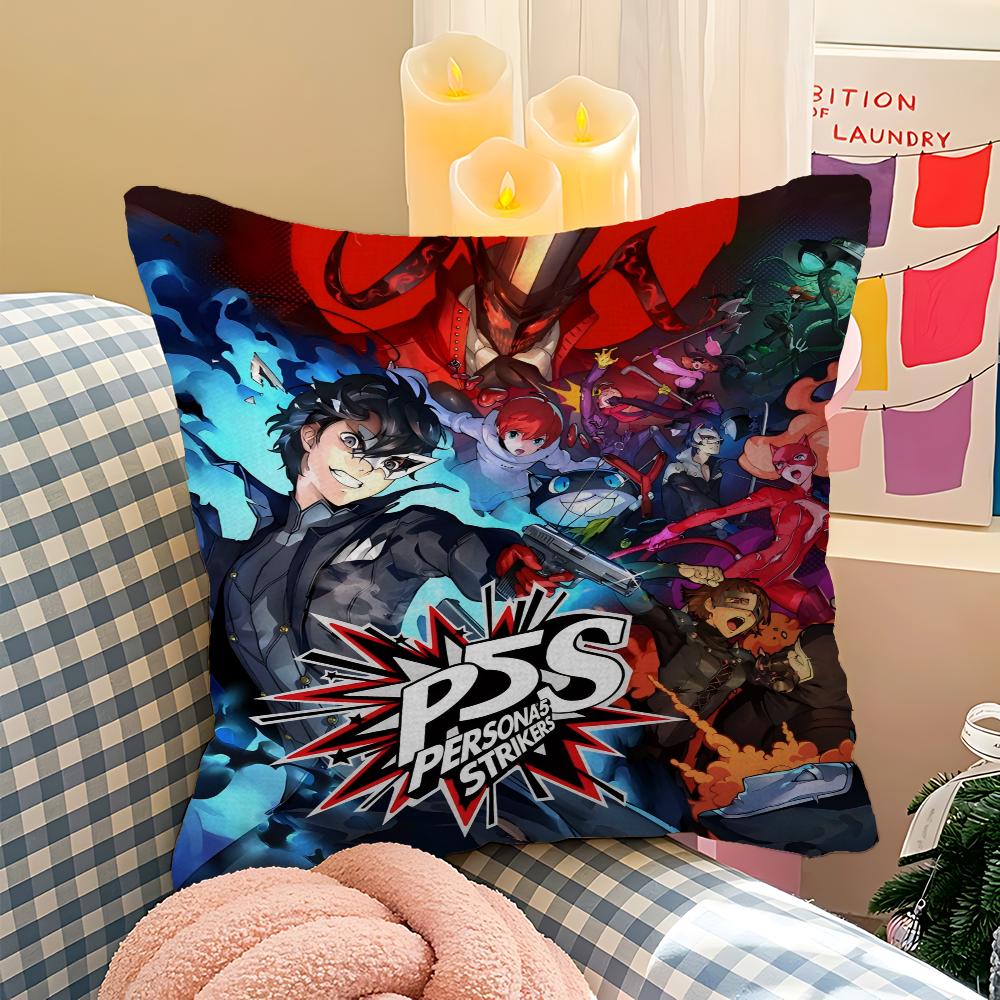 Игровая наволочка Persona 5 Наволочка для диванной подушки Декор для комнаты Подарок детям
