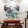 1 шт. Металлический Fenghuo Qilin Украшение Офис Гостиная Фойе Lucky Crafts Открытие новоселья Подарок Фэн-шуй Украшения