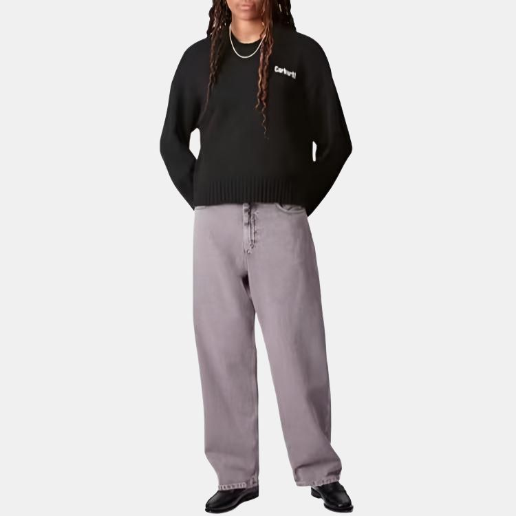 Carhartt WIP Свитер для роста женский SS25 с графическим принтом на спине и ребристой горловиной Женский свитер I035184-89-XX