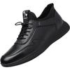 Мужские черные кожаные туфли в стиле business casual