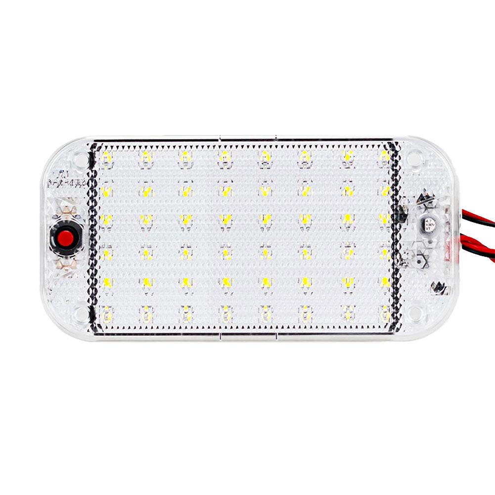Panel Light Car Interior Reading Lamp 48 LED 12V-24V High Brightness Cabin Lights For Van Truck RV Boat Camper Lights Strip