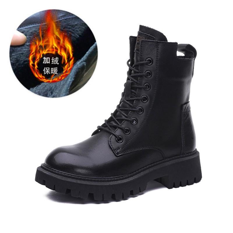 2025 Autumn and Winter New Boots Martin Boots Thick-soled High-value Versatile British Style Short Boots Support