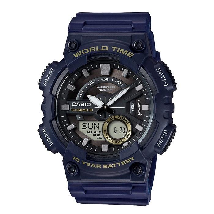 Casio Часы Casio Collection AEQ-110W-2AJH Мужские Черно-синие