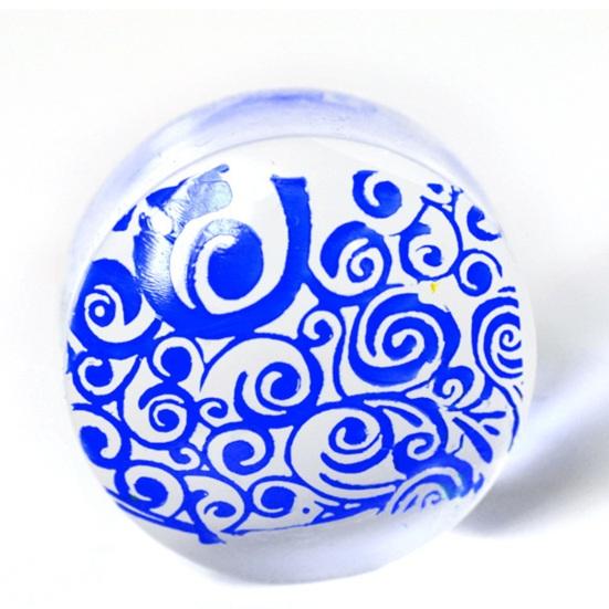 1 Set French Nail Stamp Set Easy To Use Reusable Natural Clear Silicone Stencil for French Manicures