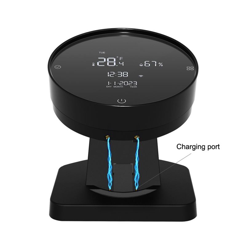 AEE4-Tuya WIFI USB Перезаряжаемый Гигрометр для Домашней Детской Комнаты с Измерением Температуры и Влажности, ЖК-Дисплей, ИК-Пульт, Прочный