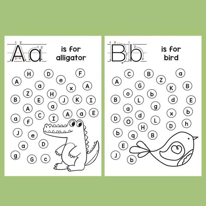 32 Pages Alphabet Tracing Workbook for Kids Ages 3-6 Preschool Handwriting Practice
