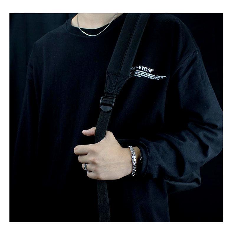 Браслет-цепочка унисекс кубинский: Модный хип-хоп-стиль, титановая сталь, не выцветает.