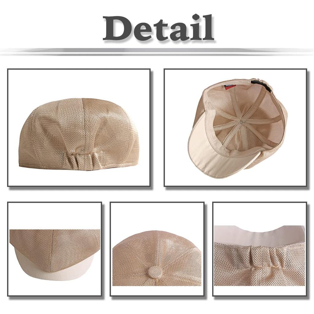 Сетчатый берет CA829 [Белый Клык], Однотонный, Кепка, Шляпа, Для улицы, Для рыбалки, Мужской, Женский, (черный)