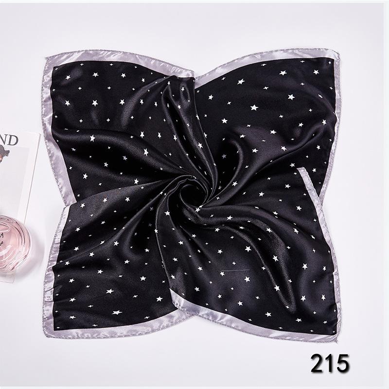 50cm Small Square Scarf Butterfly Floral Small Neck Scarf Bag Accessories Square Scarf