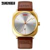Skmei Новые модные кожаные часы мужские водонепроницаемые деловые кварцевые часы немеханические часы взрыв