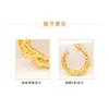 European and American fashion pleated texture earrings, circle C-shaped earrings for women, personalized lava jewelry