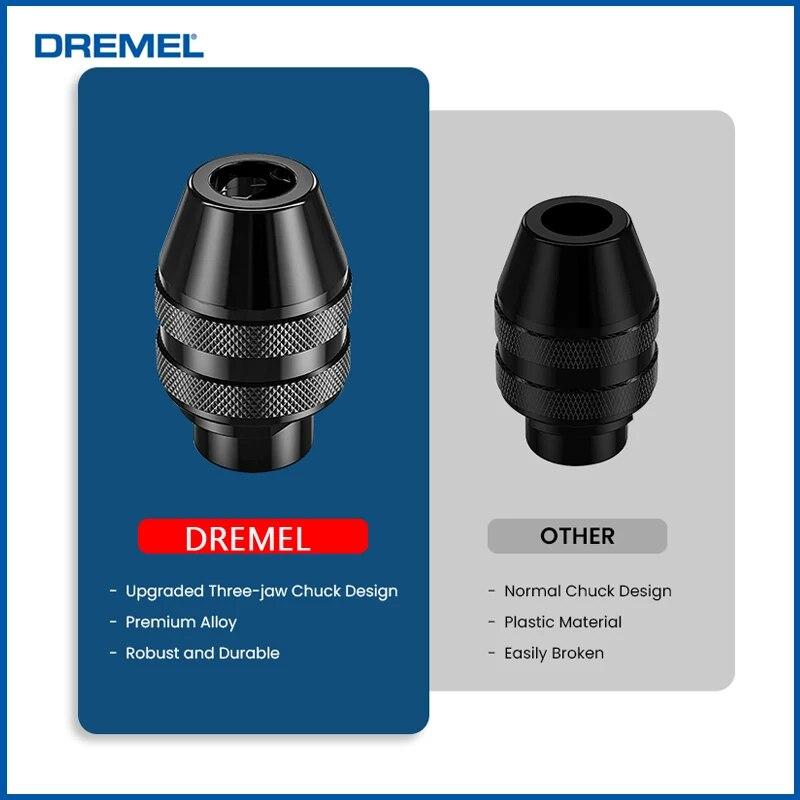 Dremel 4486 сверлильный патрон без ключа, быстросменный многофункциональный сверлильный патрон 0,8-3,2 мм для электрических вращающихся инструментов Dremel 3000 4000 8220 8100