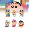 Crayon Shin 6pcs Chan Animals Costume Pvc Toy Model Desktop Decor Gift Christmas