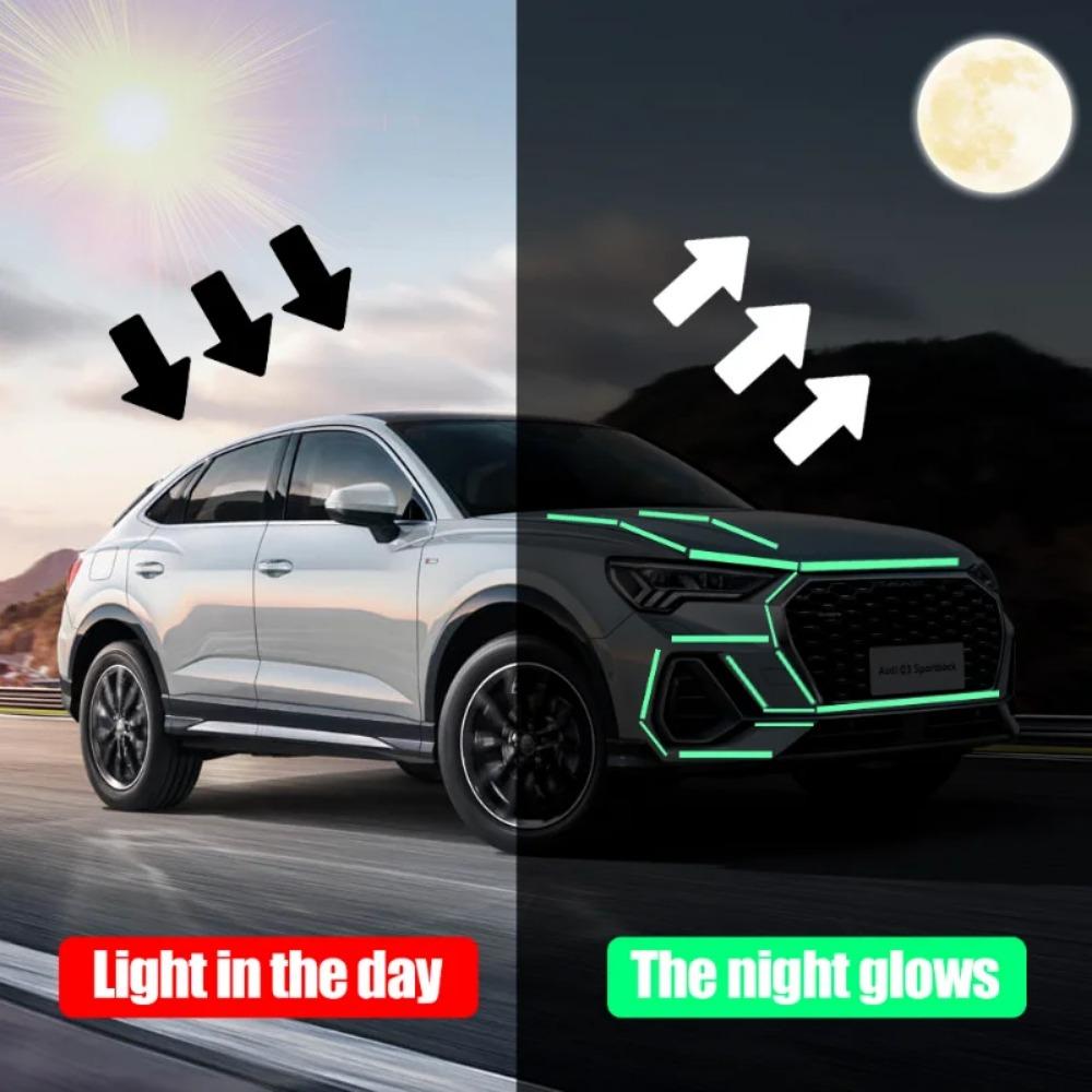 4 рулона 3M светящейся ленты, наклейки для предупреждения о пожаре на лестнице, зеленая флуоресцентная предупреждающая наклейка о столкновении, люминесцентная лента