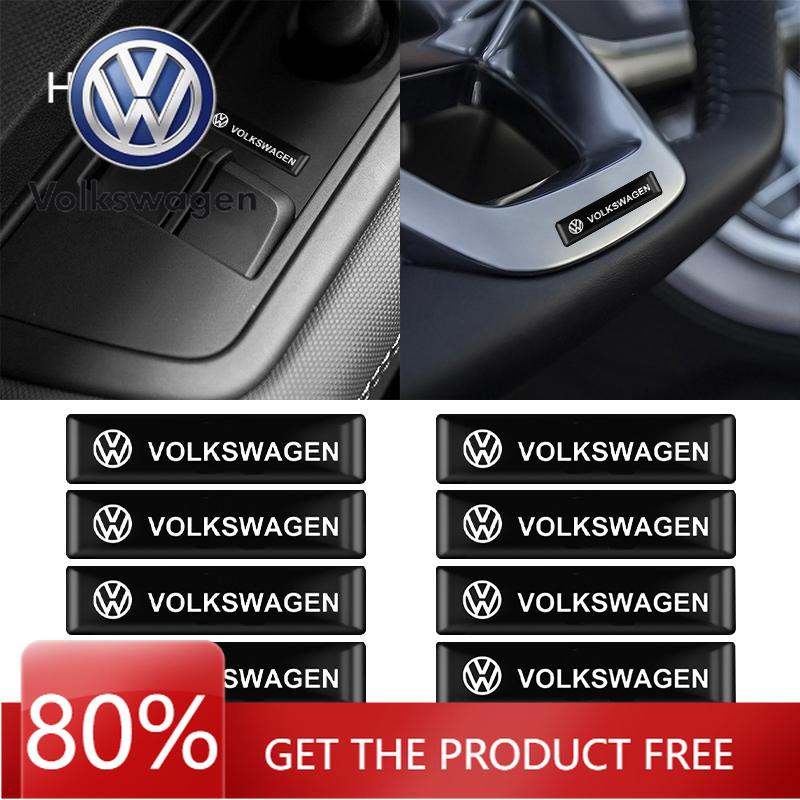 Для VOLKSWAGEN VW 10 шт. Автостайлинг 3D Эпоксидные Виниловые Наклейки-Шильдики Для Volkswagen B6 Jetta Touran VW GTI Golf Passat Авто Эмблема
