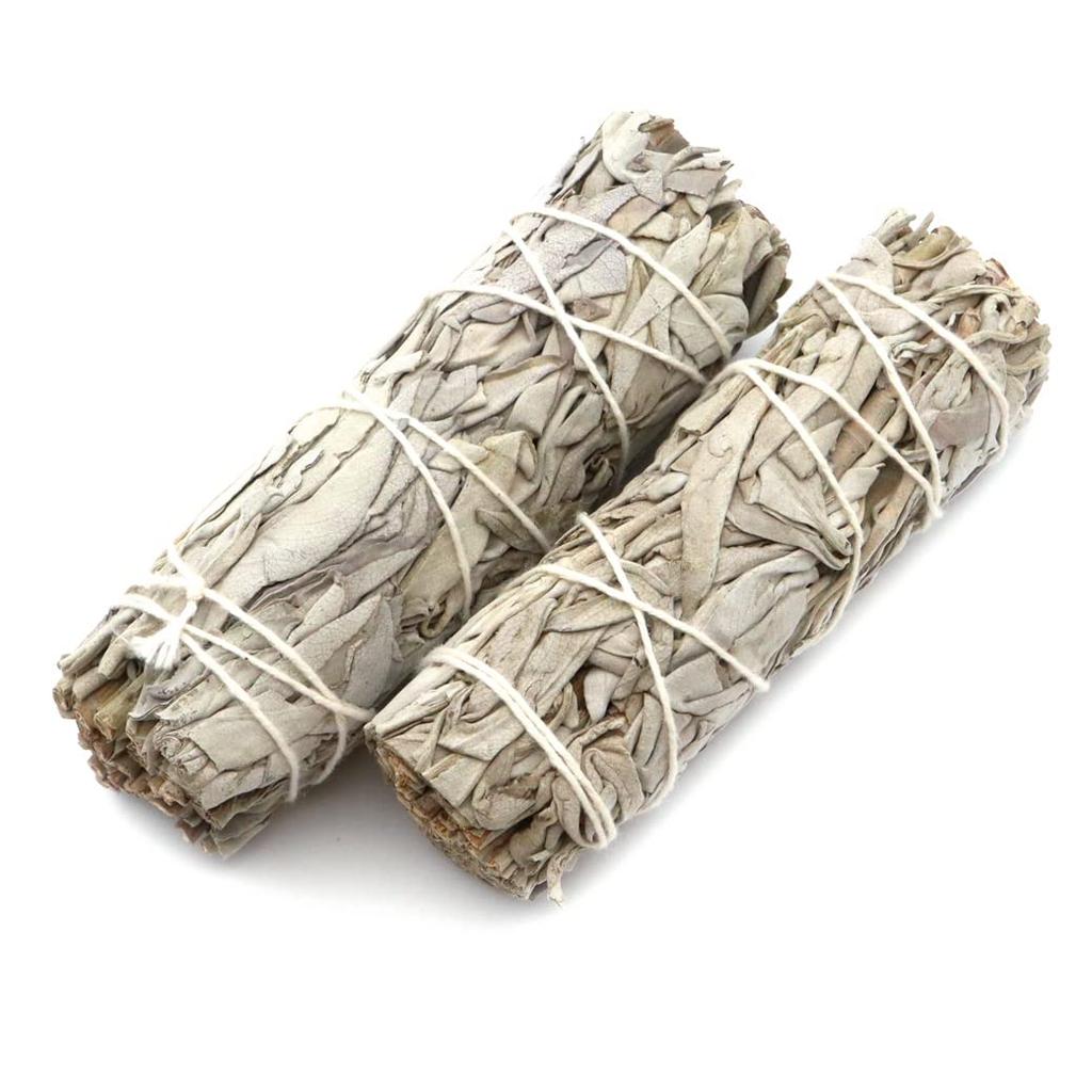 GOLD STONE white sage bundle wand organic california 20g set of 2