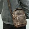 Crazy Horse Leather Men's Shoulder Bag Premium Sense Casual All-in-one Men's Crossbody Bag Retro Genuine Leather Bag