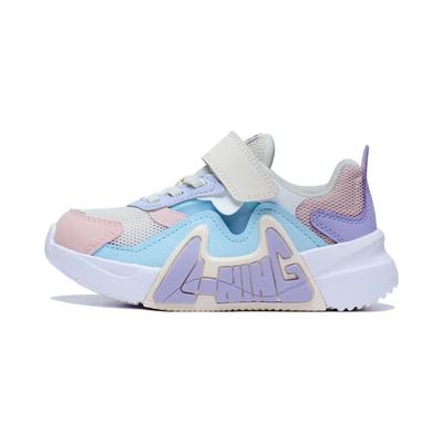 Li Ning Kids Ln 90 летние удобные нескользящие износостойкие повседневные туфли детские туфли серые розовые синие YKNT054-4