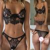 Lace Erotic Lingerie Set Women Underwear Hot Sexy Lingerie Set Halter Sleepwear Eyelashes Lace Porno Temptation Sexy Costume