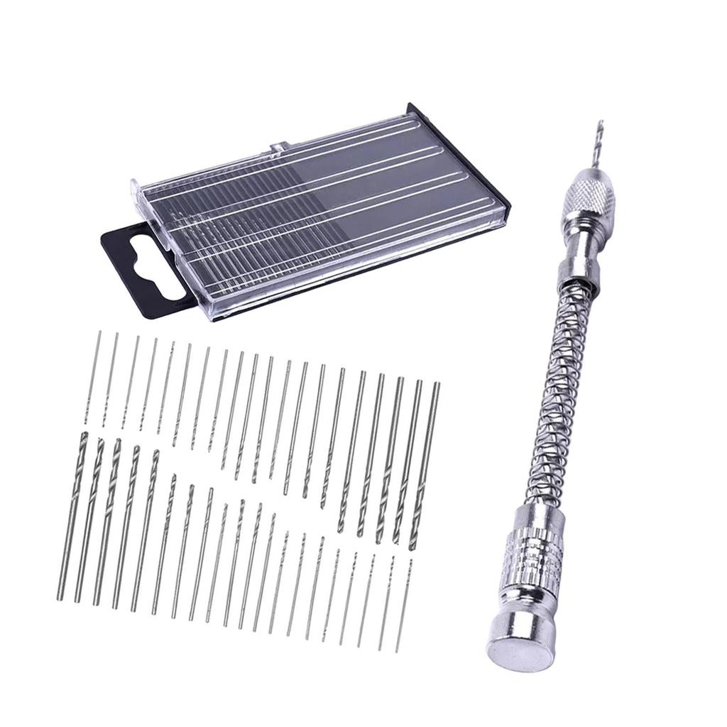 Micro Screw Extractor Manual Craft Drill Portable for 0.3-1.6mm Bits Handcraft Mini Hand