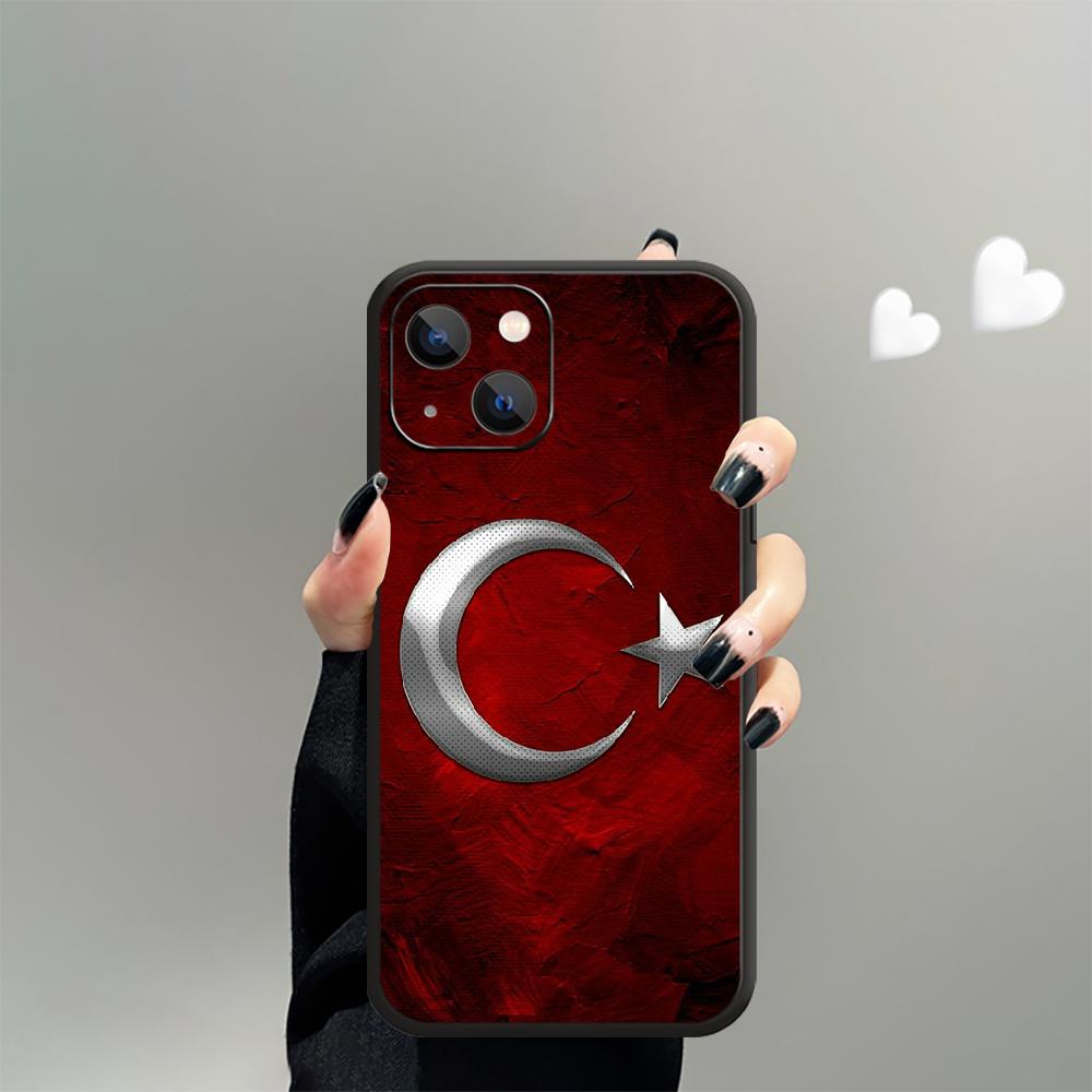 Чехол для телефона с турецким флагом Турции для iPhone Samsung Galaxy Redmi Xiaomi Oppo OnePlus Note SA 7 8 9 10 11 12 13 14 20 21 22 23 53 54 Pro Max Plus Ultra