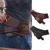 Metal Rivet Wide Belt Adjustable Waist Band Fashion Irregular Cummerbund  Spice Girls