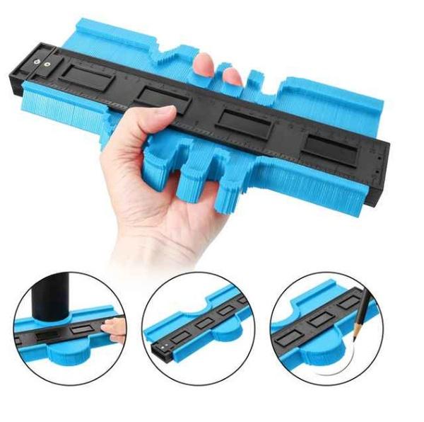 5/10 дюймов Многофункциональный контурный калибр для плитки, ламината, формирования кромок, измерительная линейка из АБС-пластика, Дубликатор контурного калибра