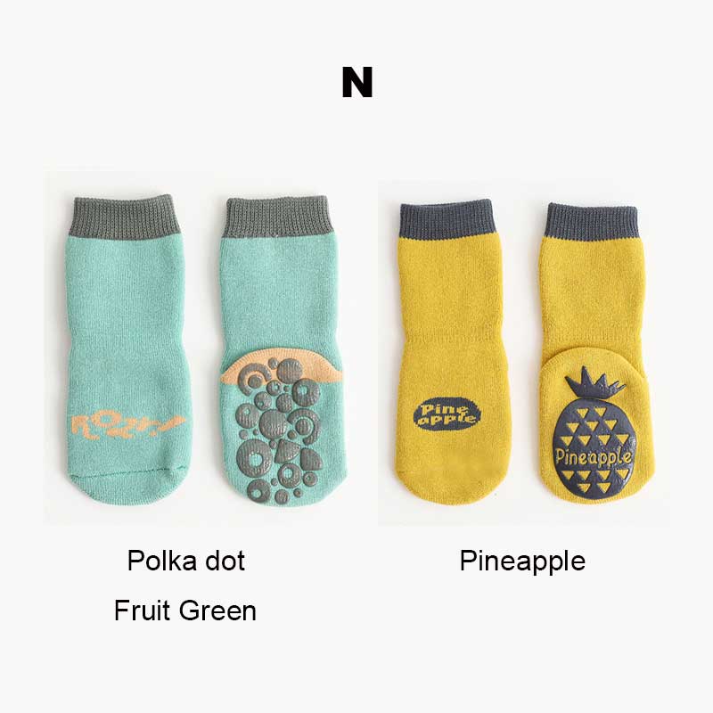 Winter Baby Thermal Non Slip Socks For Girl Boy Children Cotton Sock Newborn Toddler Home Thick Sock Infant Anti-slip Sleep Sock