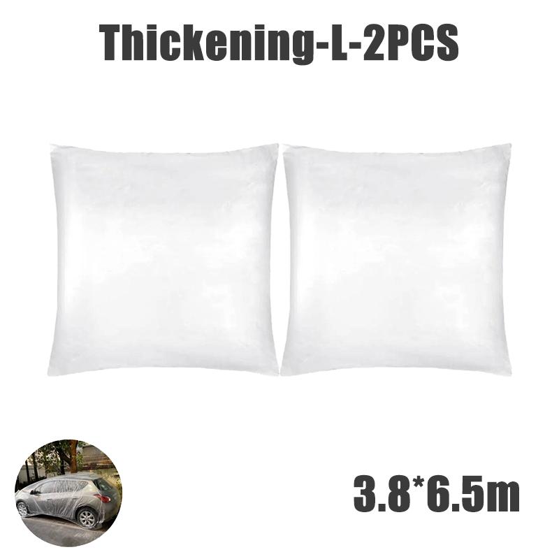 Одноразовый прозрачный автомобильный чехол для одежды, пылезащитный, непромокаемый, прозрачный, пылезащитный, пластиковый, полиэтиленовая пленка, непромокаемый автомобильный чехол