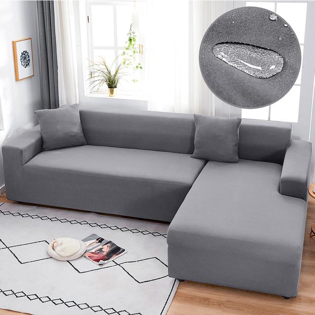 Водонепроницаемый эластичный чехол для дивана, чехол для мебели, дивана, шезлонг, угловой стрейч L-образный чехол для дивана для гостиной
