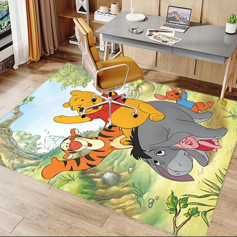 Winnie Pooh Friends Carpet For Playroom Bedroom Living Room Sofa Home Decorkids Game Area Rug Nonslip Floor Mat