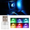 Car Light, LED Atmosphere Light, Car Interior Mini USB Light, Car Decoration Supplies, 6