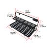 Drop Down Tailgate Table for 2007-2024 Jeep Wrangler  JL - Foldable Cargo Shelf with MOLLE Panel Luggage Holder Camping Acce