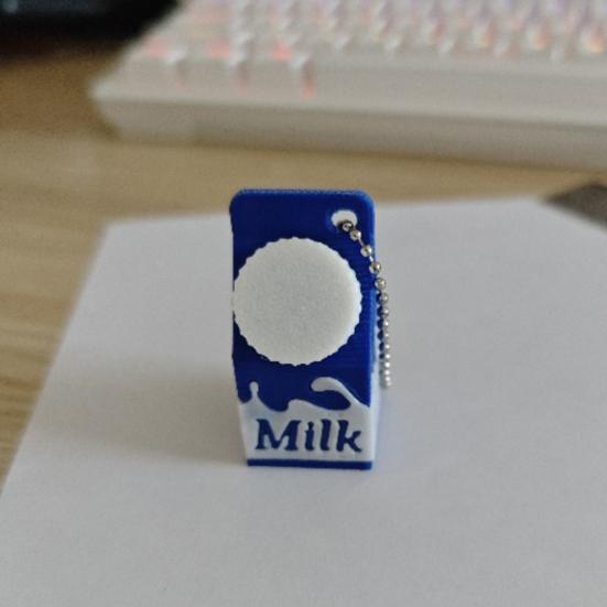 Держатель для таблеток из картонной коробки для молока, мини-брелок для хранения таблеток из картонной коробки для молока, сумка-рюкзак для людей с непереносимостью лактозы